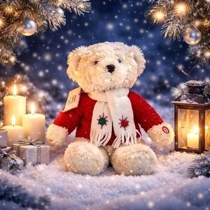 Hallmark Jingle Bear Teddy That Plays Jingle Bells Displayed Only